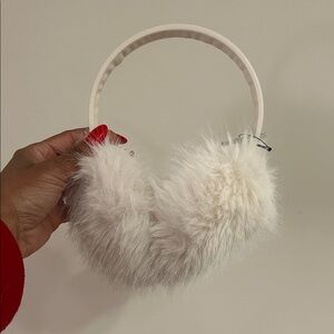 H&M Cream Fluffy Earmuffs